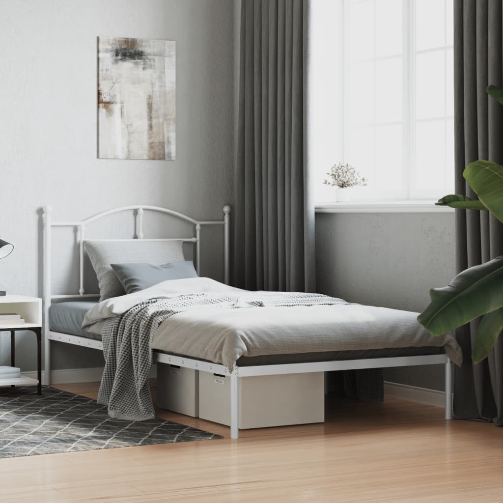 Metal Bed Frame Without Mattress 200X200Cm