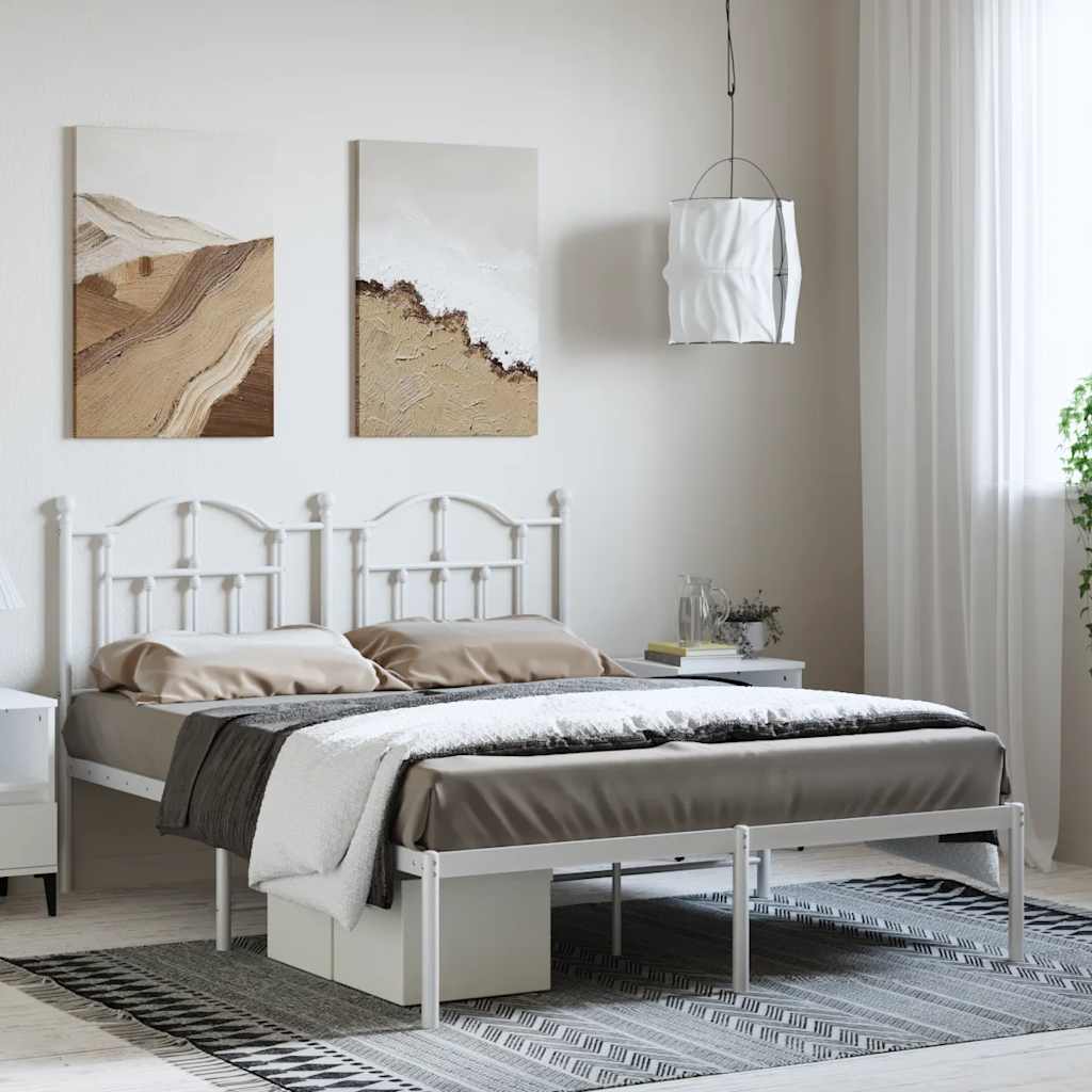 Metal Bed Frame Without Mattress 200X200Cm