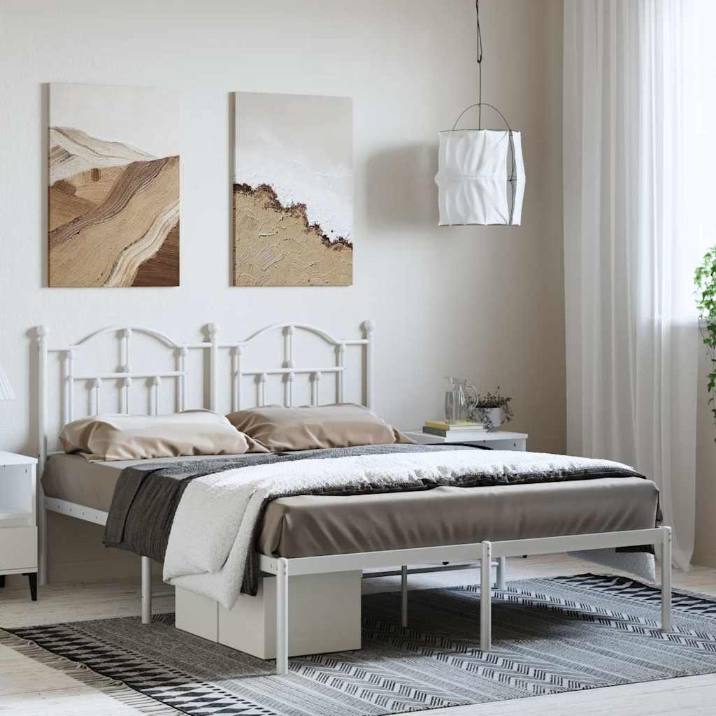 Metal Bed Frame Without Mattress 200X200Cm