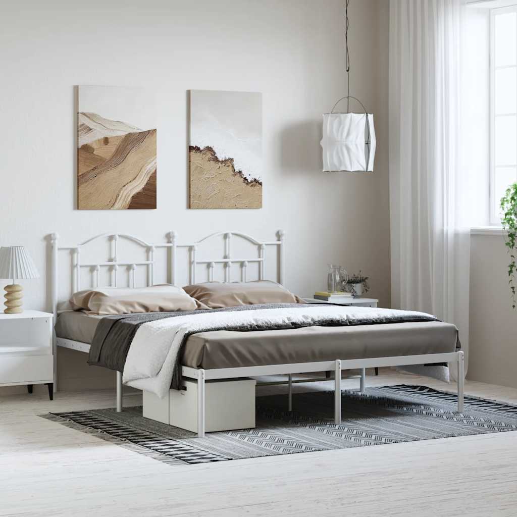 Metal Bed Frame Without Mattress 200X200Cm
