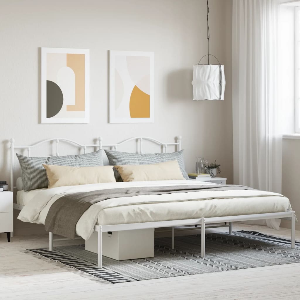 Metal Bed Frame Without Mattress 200X200Cm