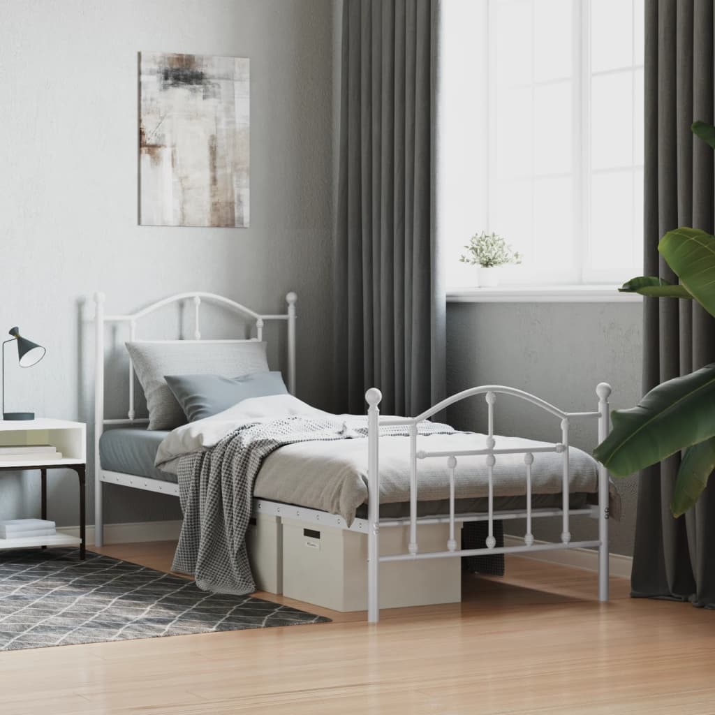 Metal Bed Frame Without Mattress 200X200Cm