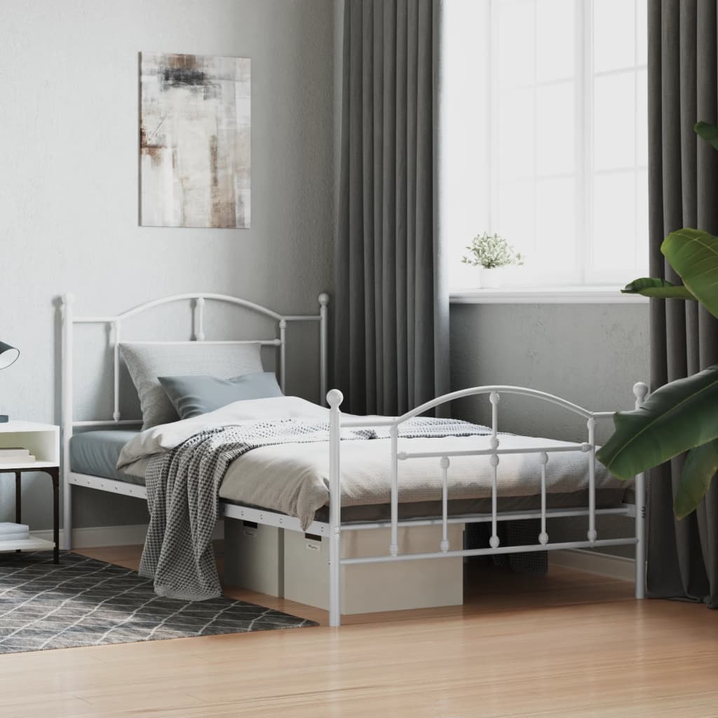 Metal Bed Frame Without Mattress 200X200Cm