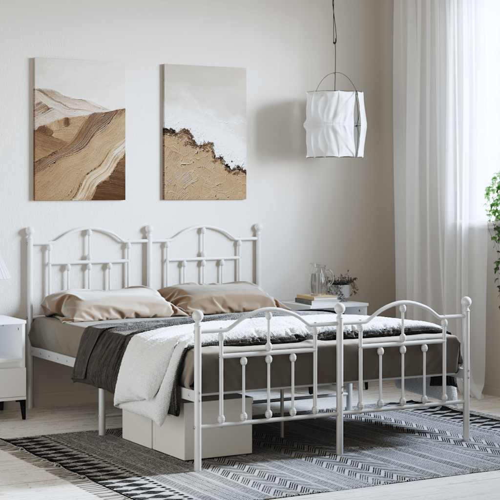 Metal Bed Frame Without Mattress 200X200Cm