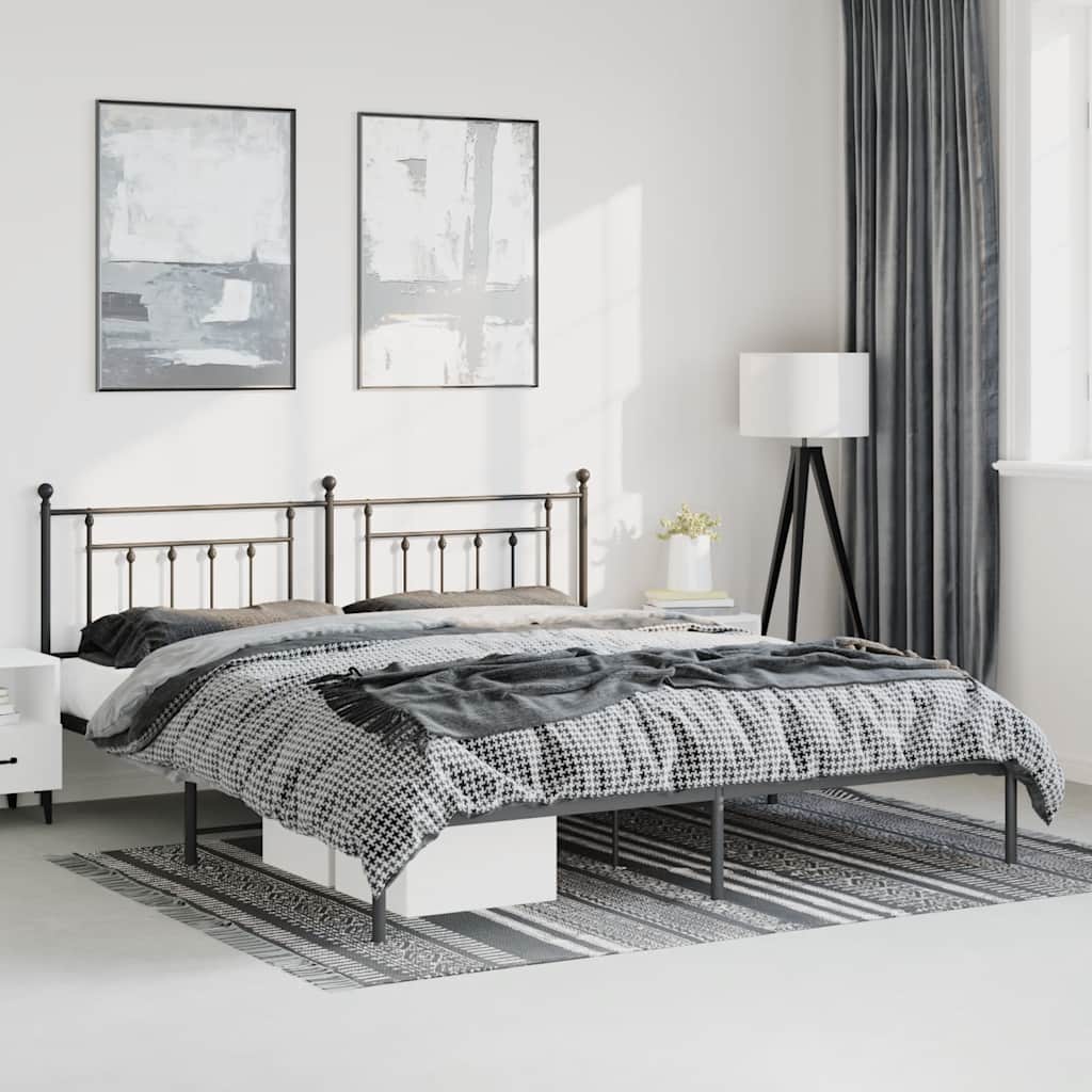 Metal Bed Frame Without Mattress 100X200Cm