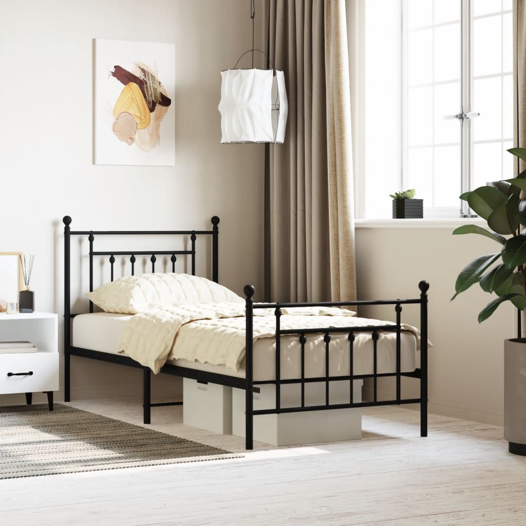 Metal Bed Frame Without Mattress 100X200Cm