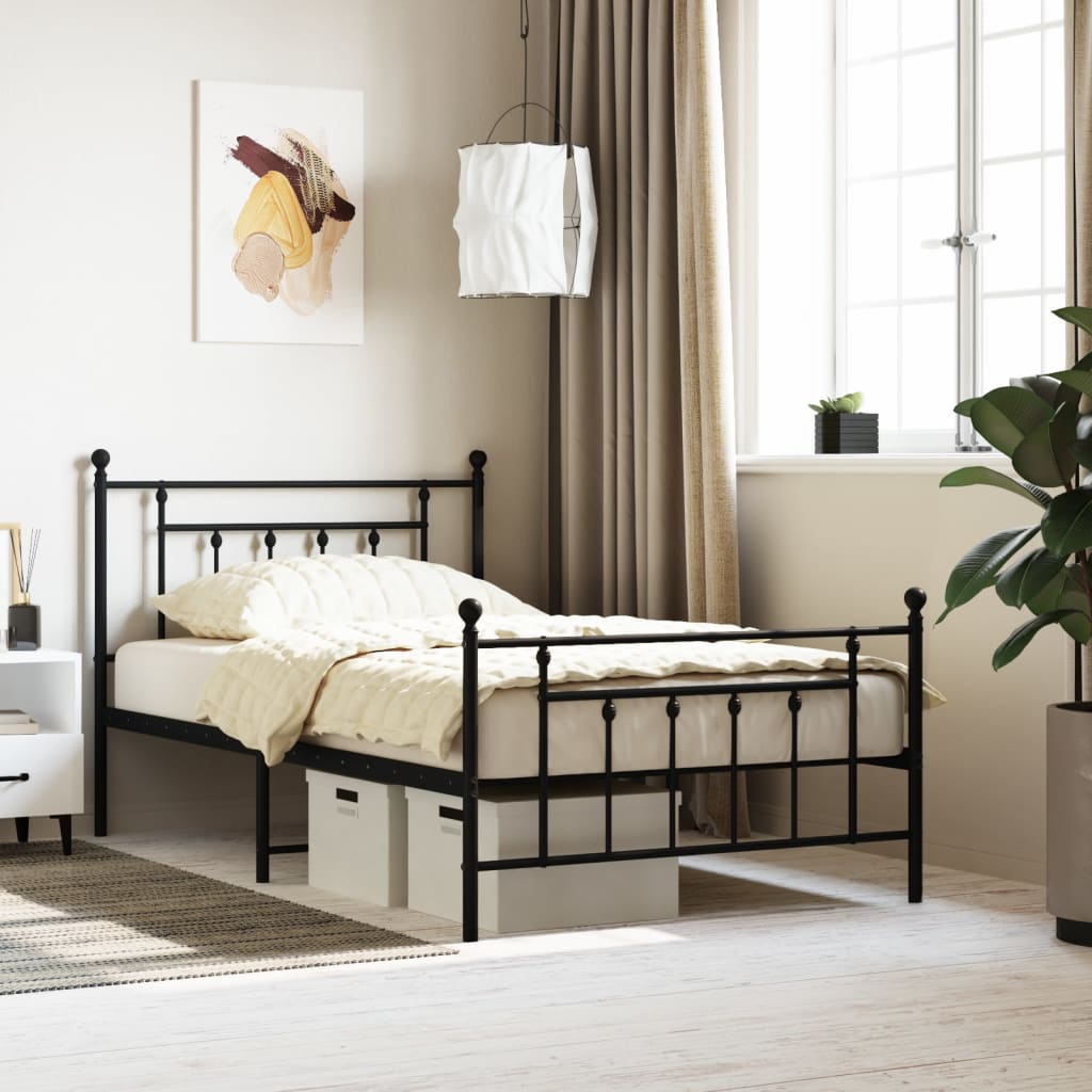 Metal Bed Frame Without Mattress 100X200Cm