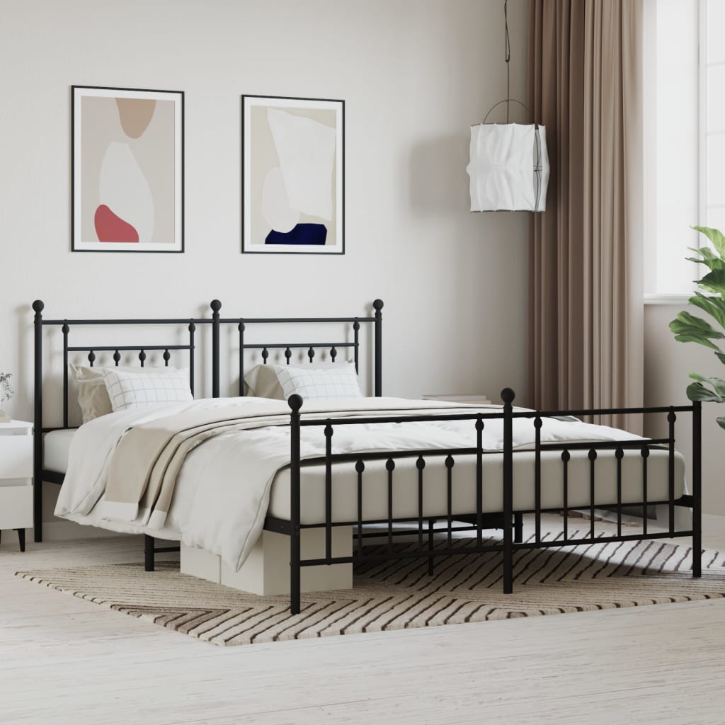 Metal Bed Frame Without Mattress 100X200Cm