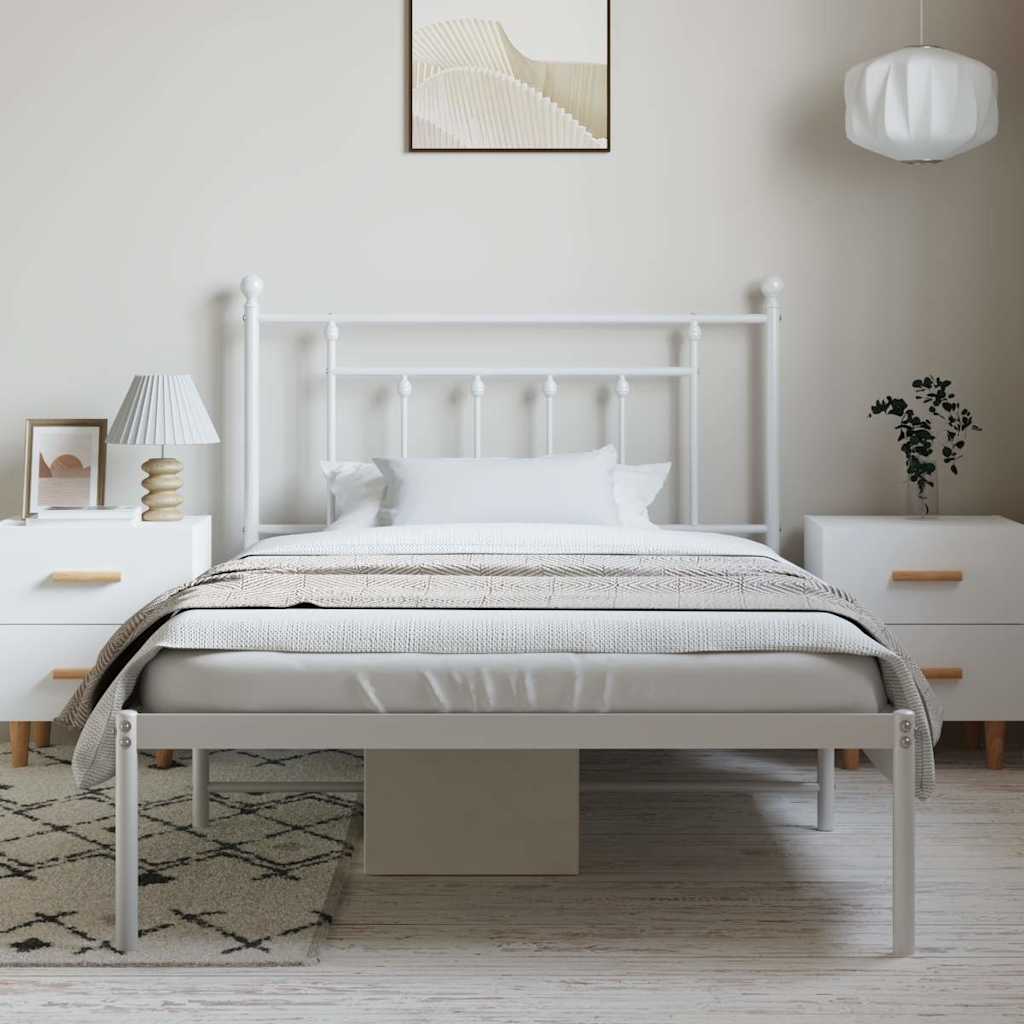 Metal Bed Frame Without Mattress 100X200Cm