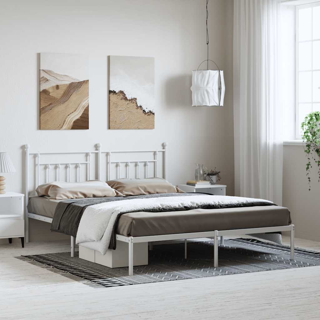 Metal Bed Frame Without Mattress 100X200Cm