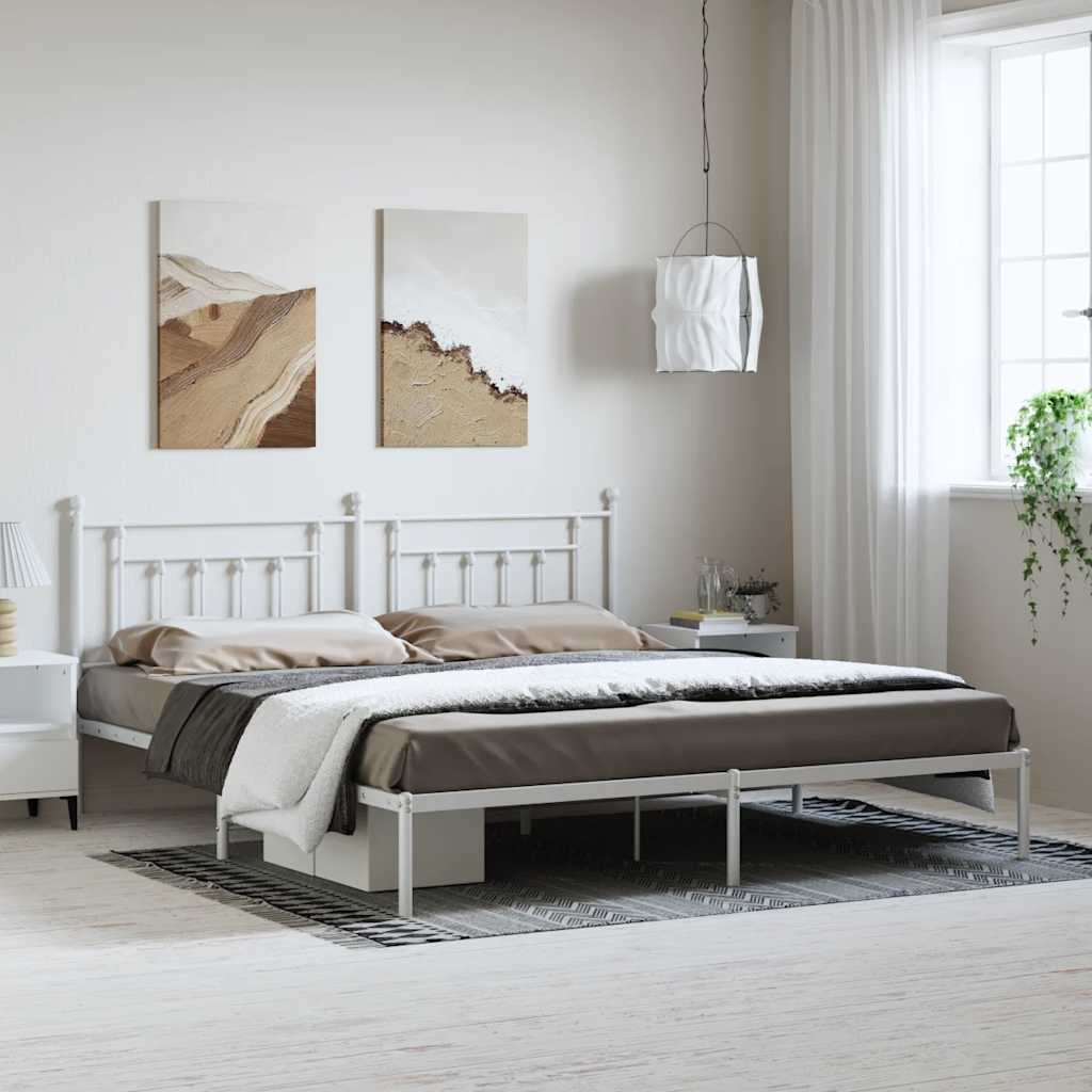 Metal Bed Frame Without Mattress 100X200Cm
