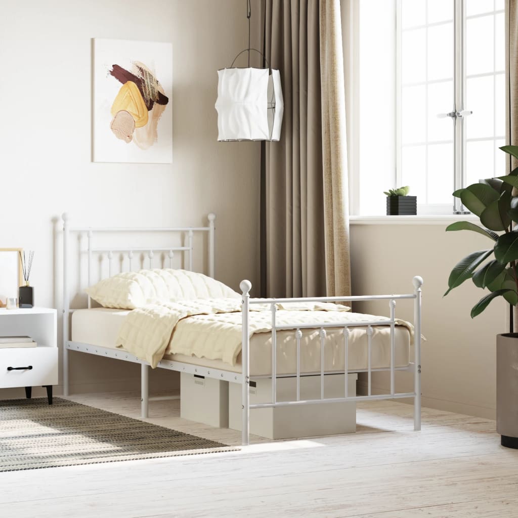 Metal Bed Frame Without Mattress 100X200Cm