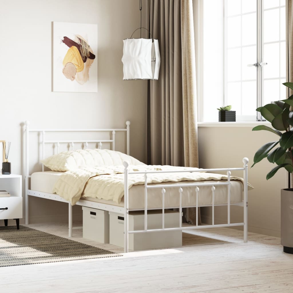 Metal Bed Frame Without Mattress 100X200Cm