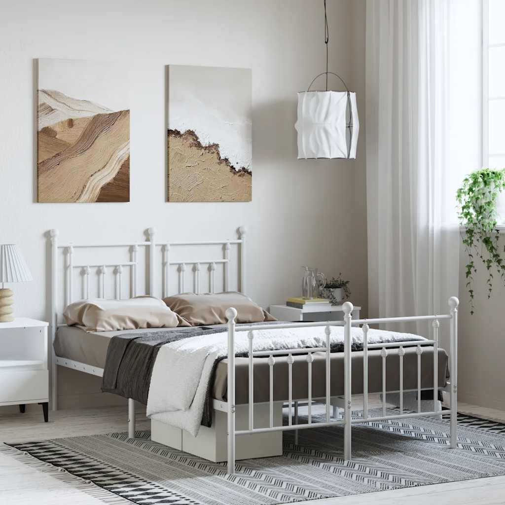 Metal Bed Frame Without Mattress 100X200Cm