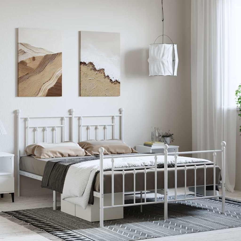 Metal Bed Frame Without Mattress 100X200Cm