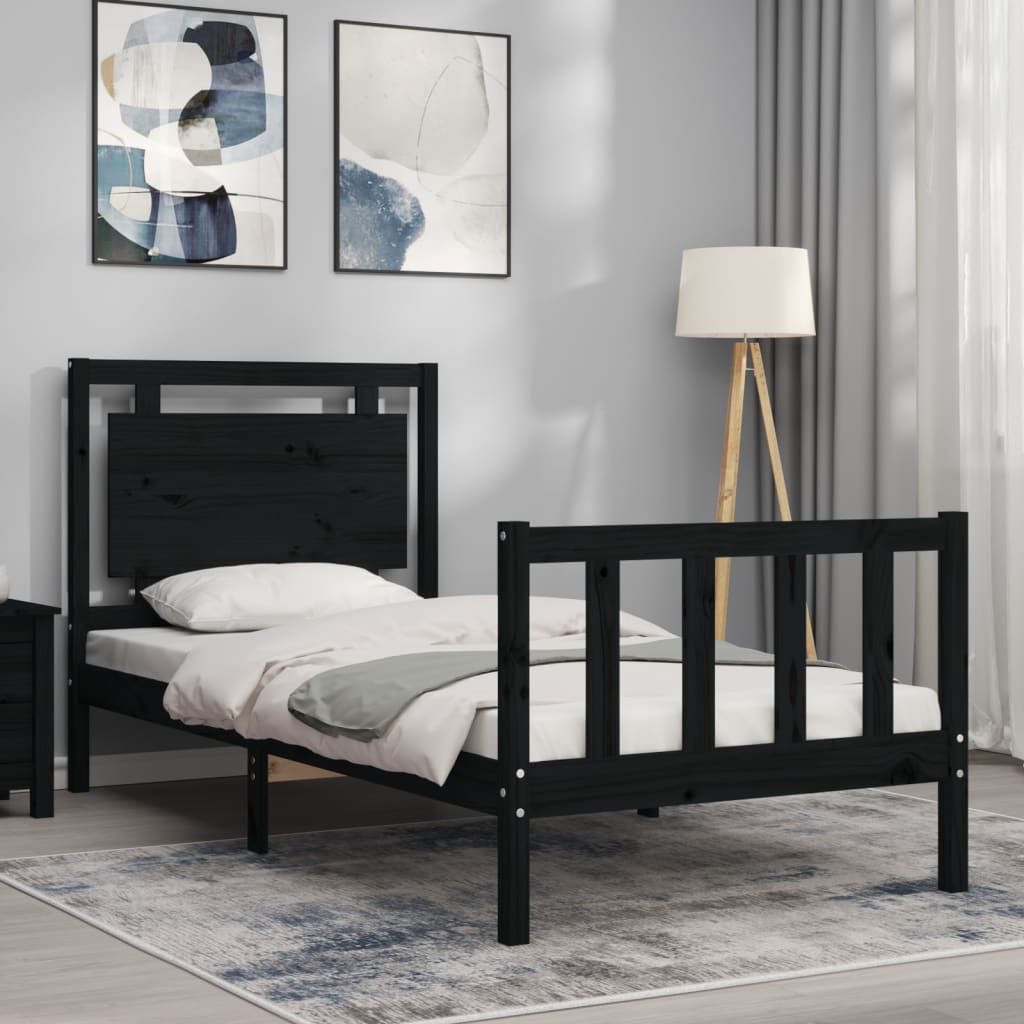 Bed Frame Without Mattress Small Single Solid Wood Pine