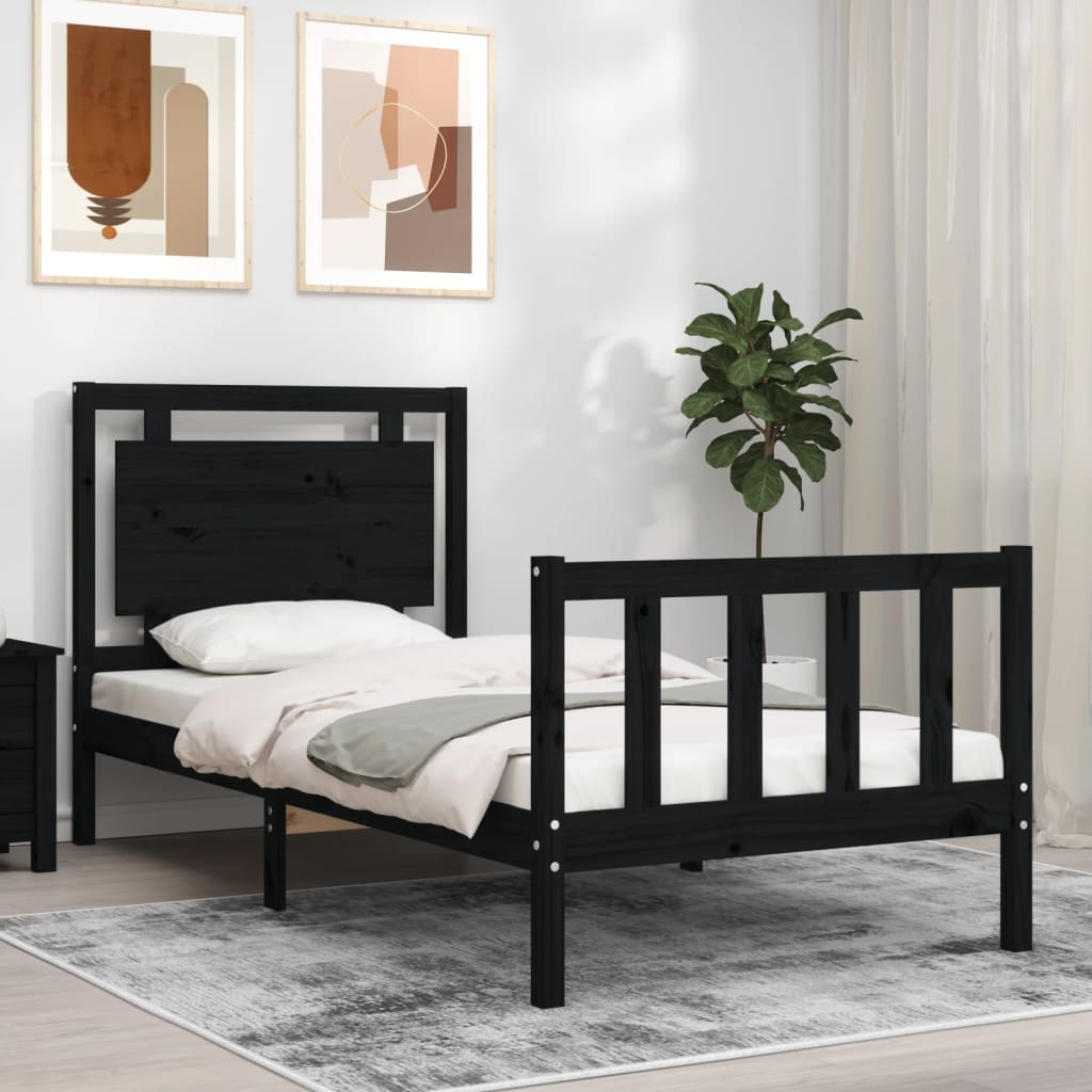 Bed Frame Without Mattress Small Single Solid Wood Pine