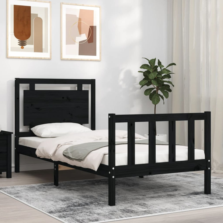Bed Frame Without Mattress Small Single Solid Wood Pine