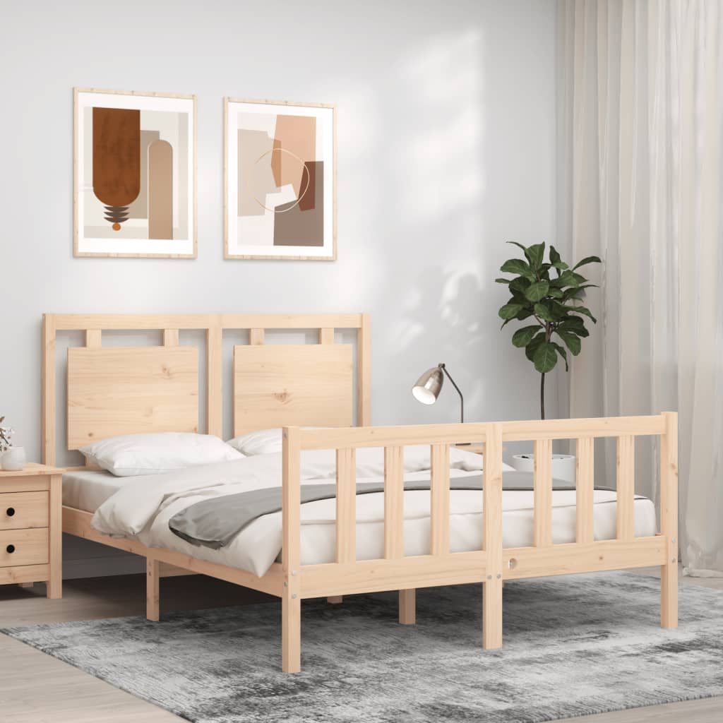 Bed Frame Without Mattress Small Single Solid Wood Pine