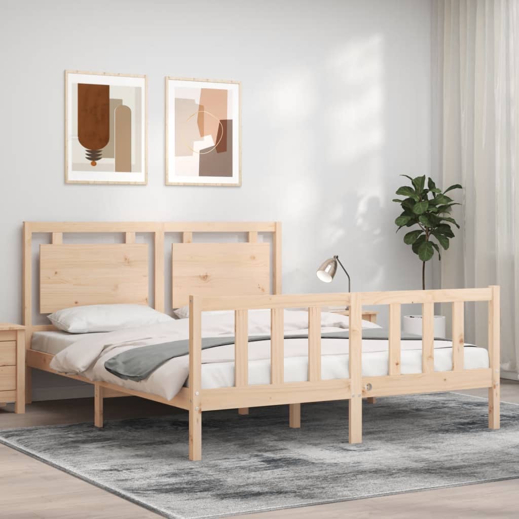 Bed Frame Without Mattress Small Single Solid Wood Pine