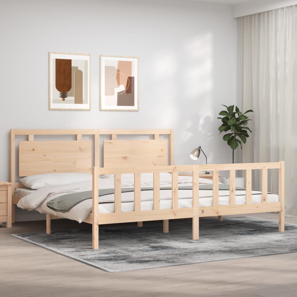 Bed Frame Without Mattress Small Single Solid Wood Pine