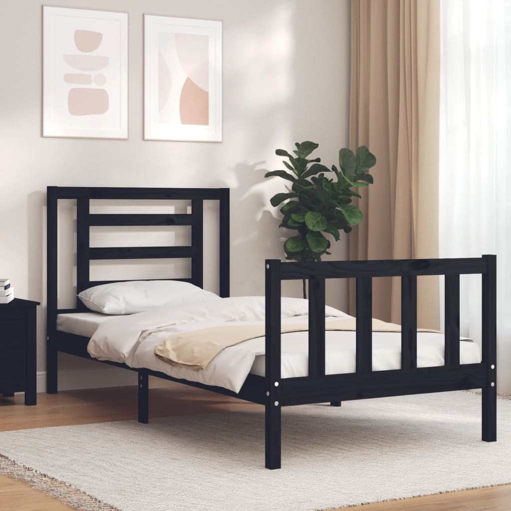 Bed Frame Without Mattress Solid Wood Pine