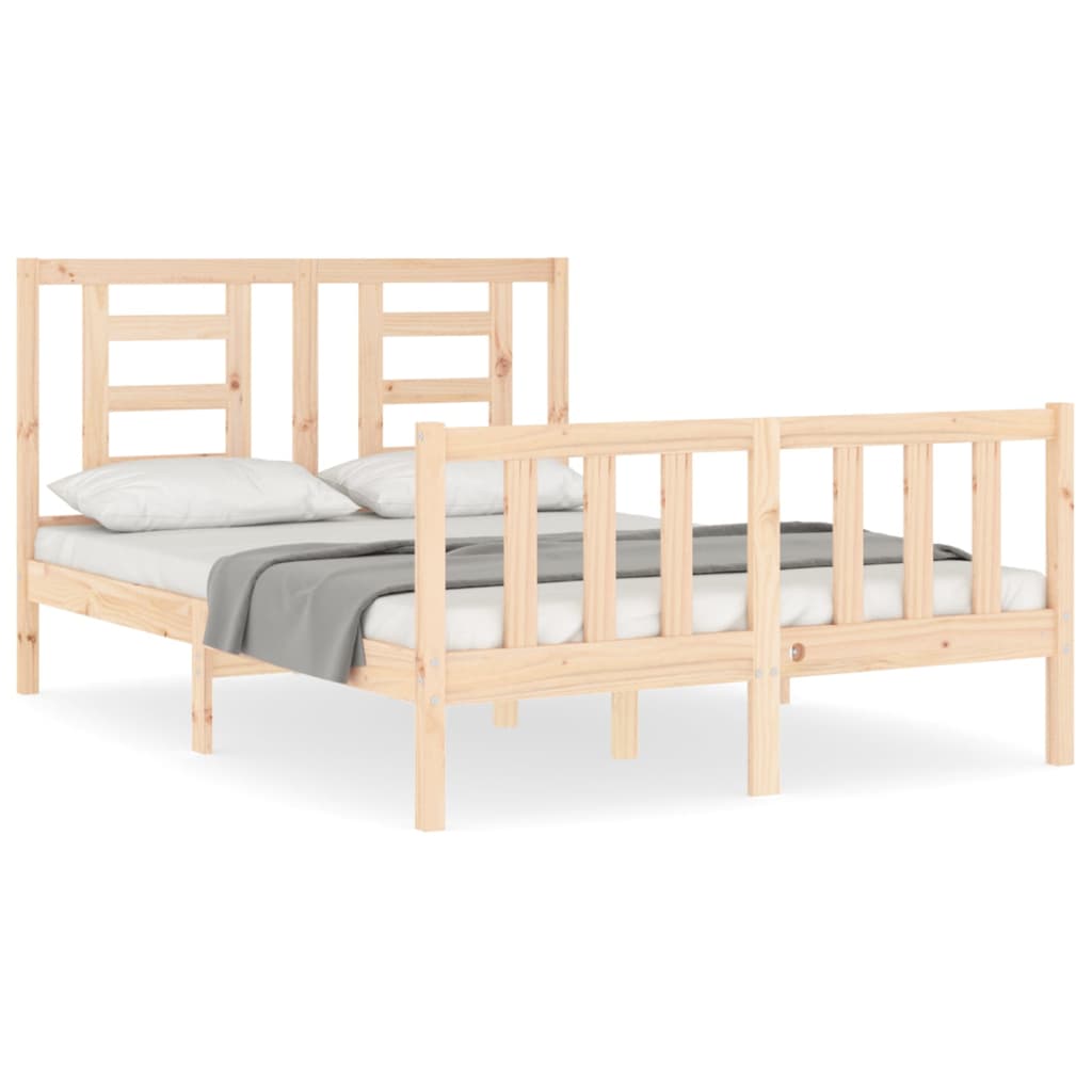 Bed Frame Without Mattress Solid Wood Pine