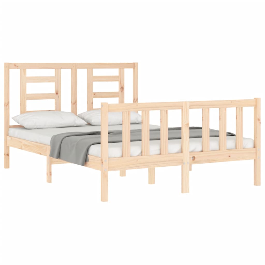 Bed Frame Without Mattress Solid Wood Pine