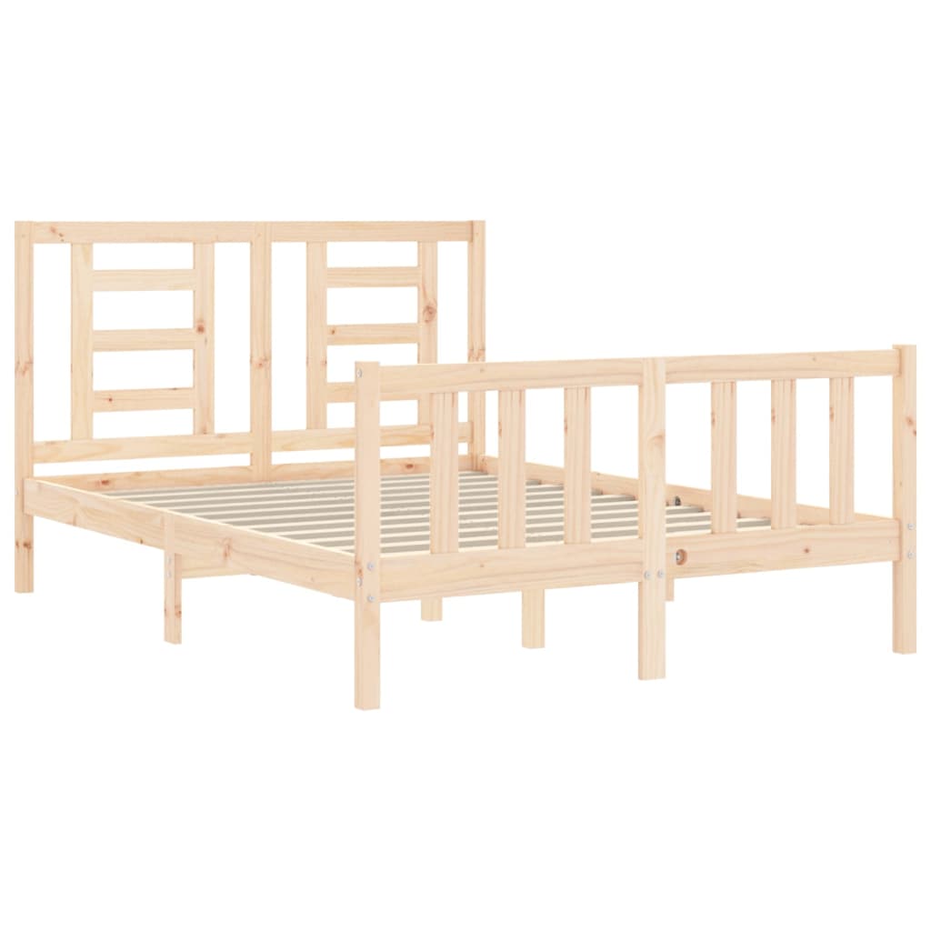 Bed Frame Without Mattress Solid Wood Pine