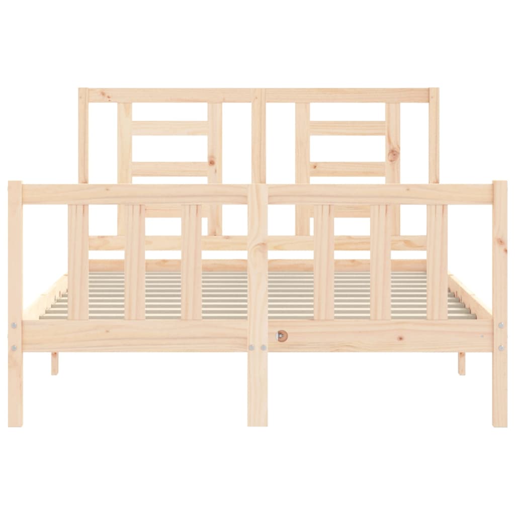 Bed Frame Without Mattress Solid Wood Pine