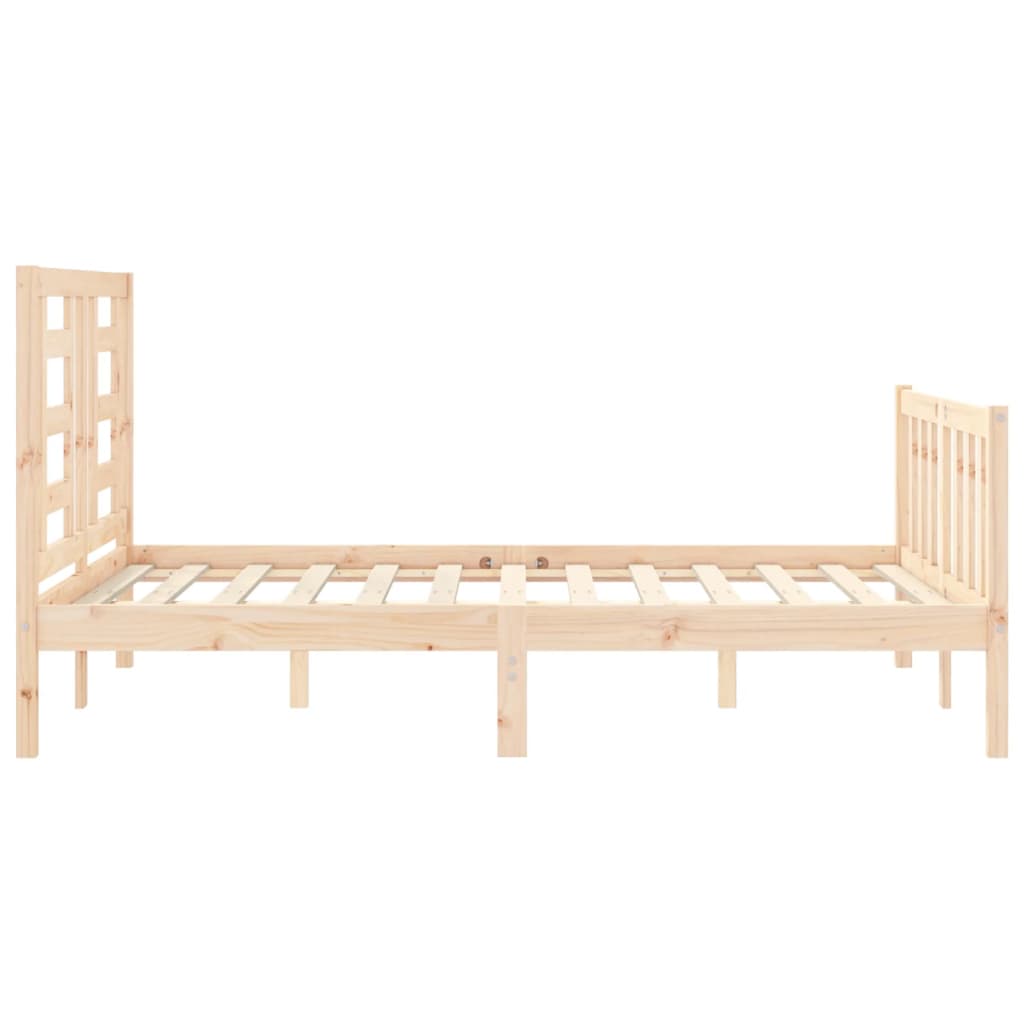 Bed Frame Without Mattress Solid Wood Pine