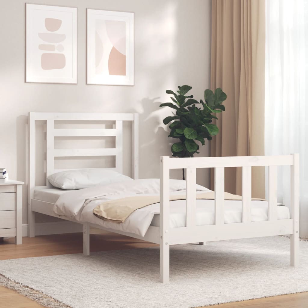 Bed Frame Without Mattress Solid Wood Pine