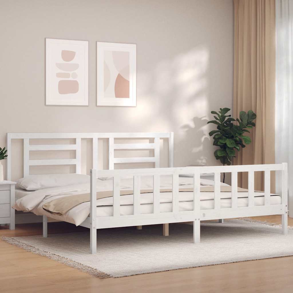 Bed Frame Without Mattress Solid Wood Pine