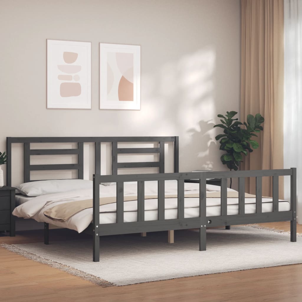 Bed Frame Without Mattress Solid Wood Pine