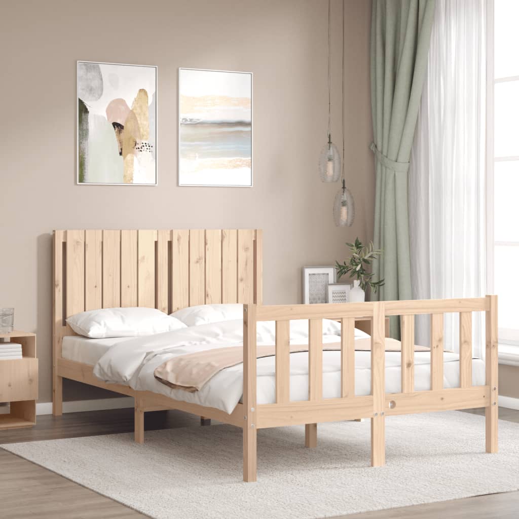 Bed Frame Without Mattress Solid Wood Pine