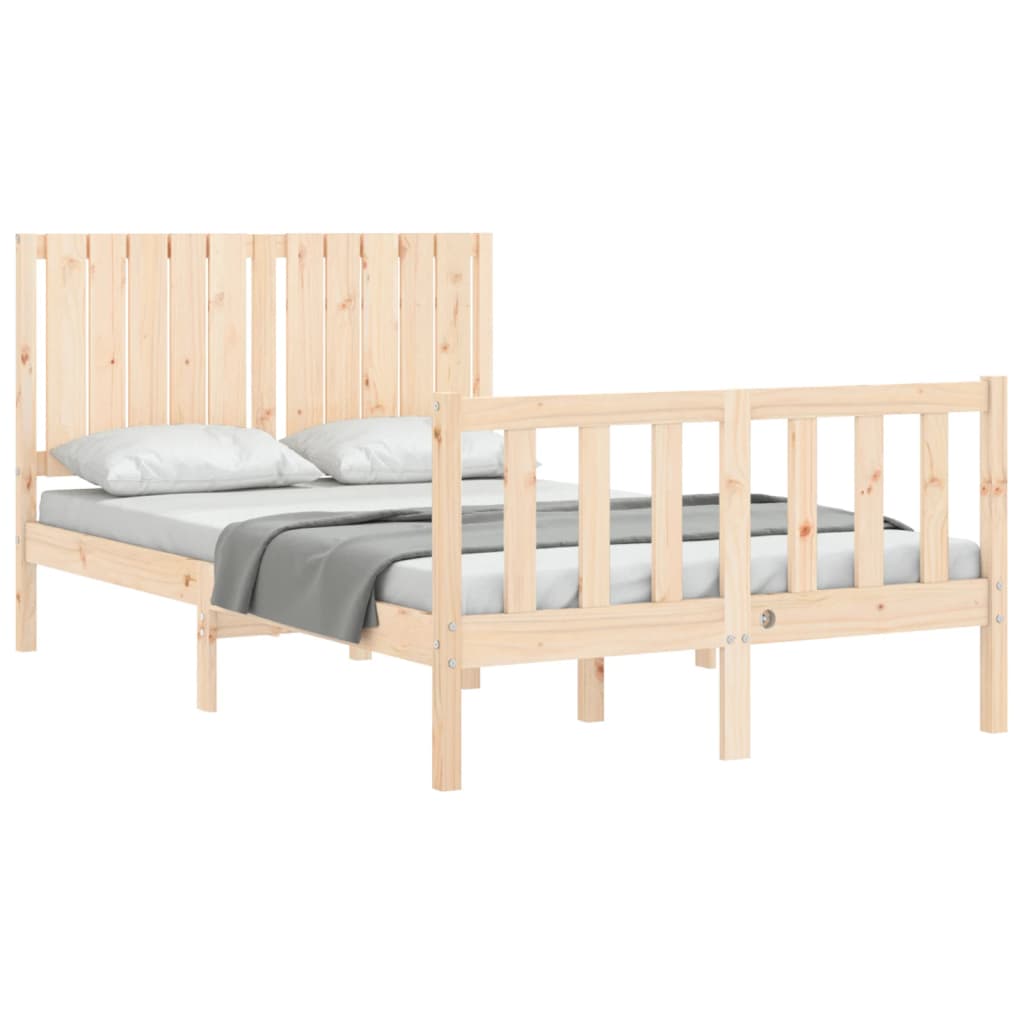 Bed Frame Without Mattress Solid Wood Pine