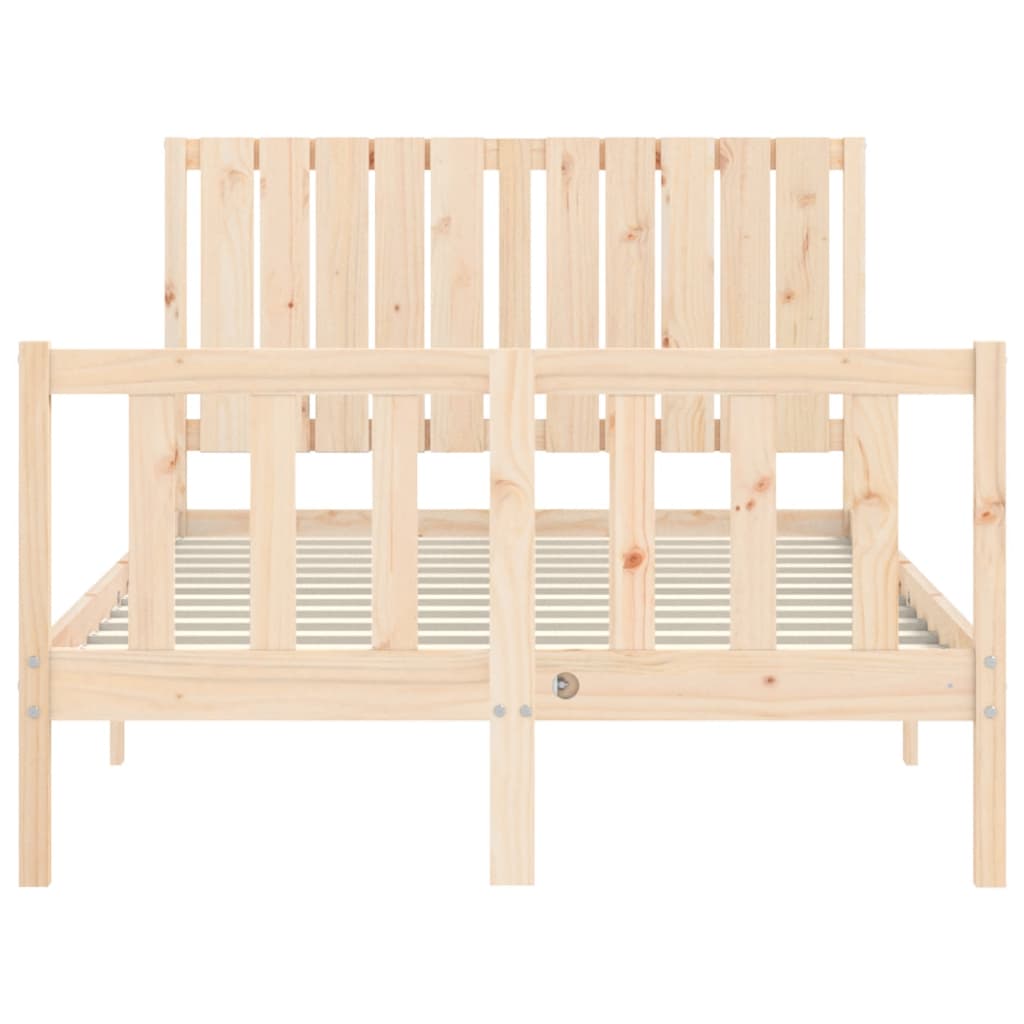 Bed Frame Without Mattress Solid Wood Pine