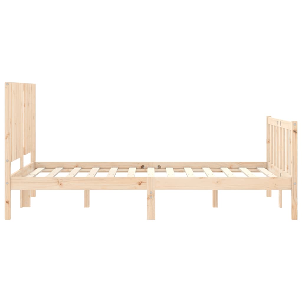Bed Frame Without Mattress Solid Wood Pine