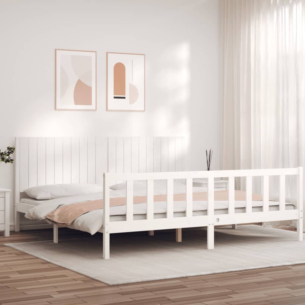 Bed Frame Without Mattress Solid Wood Pine