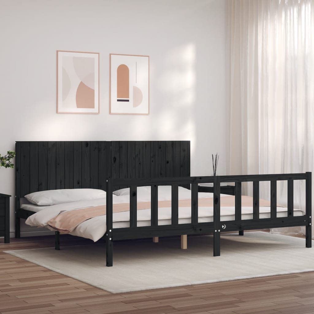 Bed Frame Without Mattress Solid Wood Pine