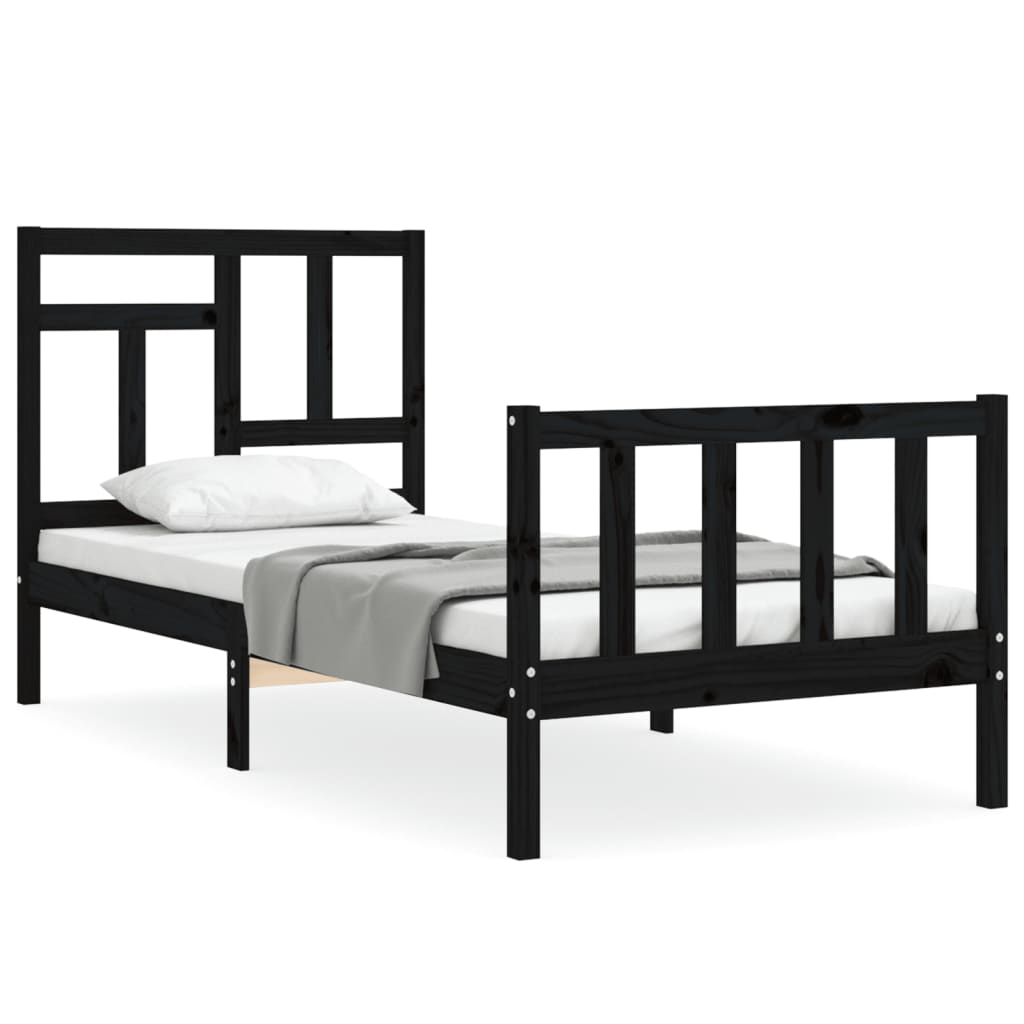 Bed Frame Without Mattress Single Solid Wood Pine