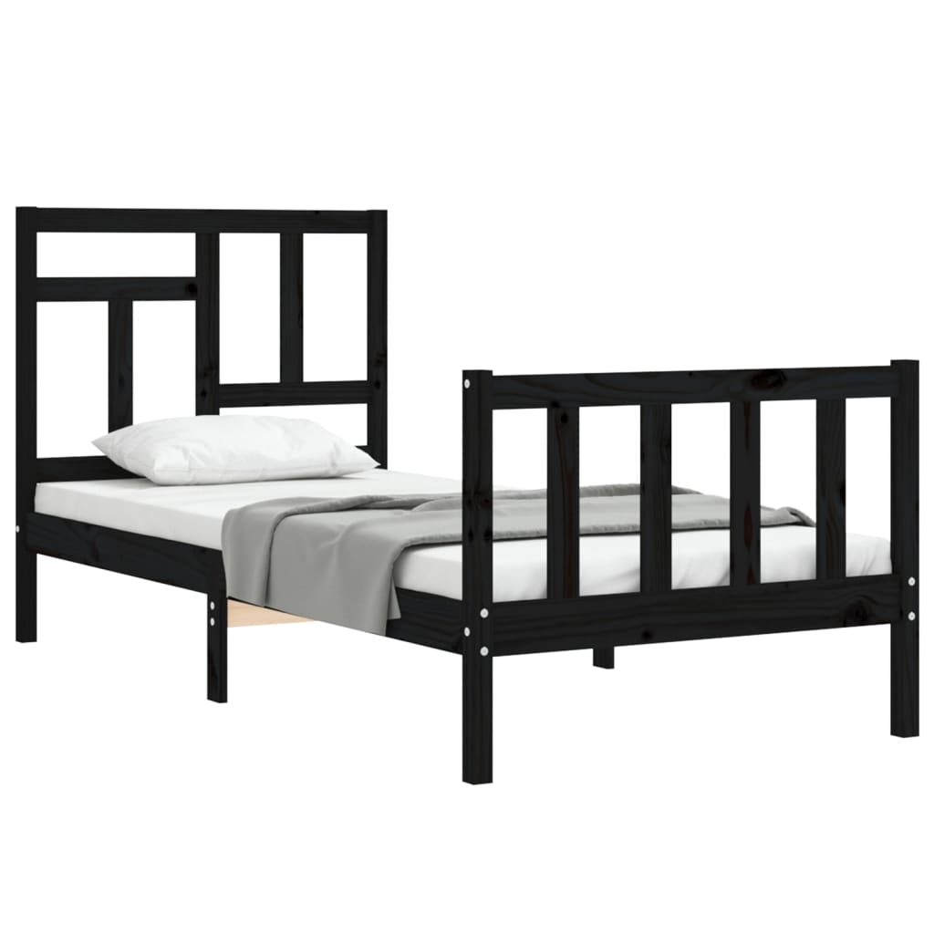 Bed Frame Without Mattress Single Solid Wood Pine
