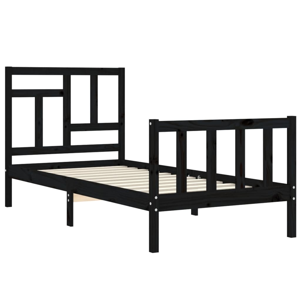 Bed Frame Without Mattress Single Solid Wood Pine