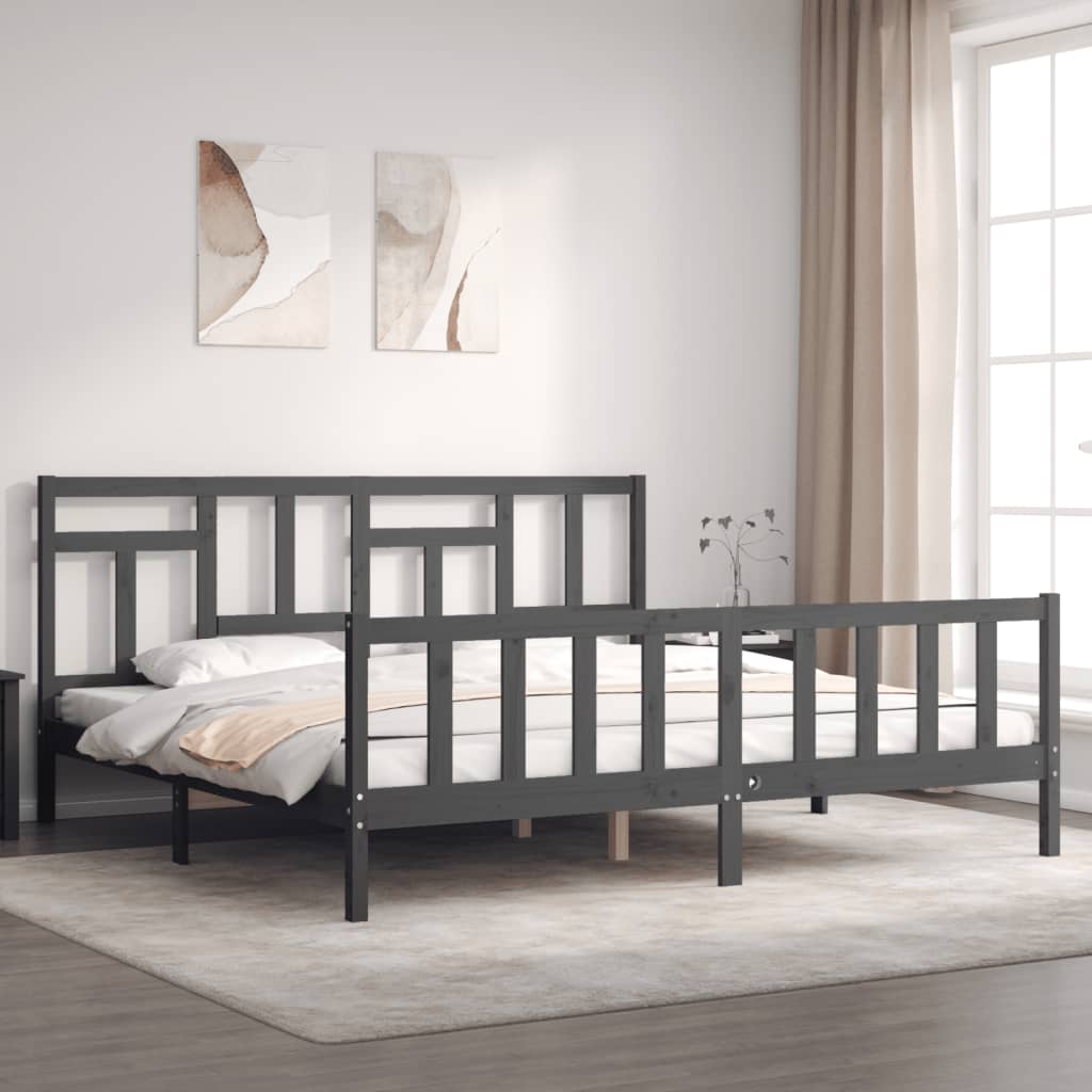Bed Frame Without Mattress Single Solid Wood Pine