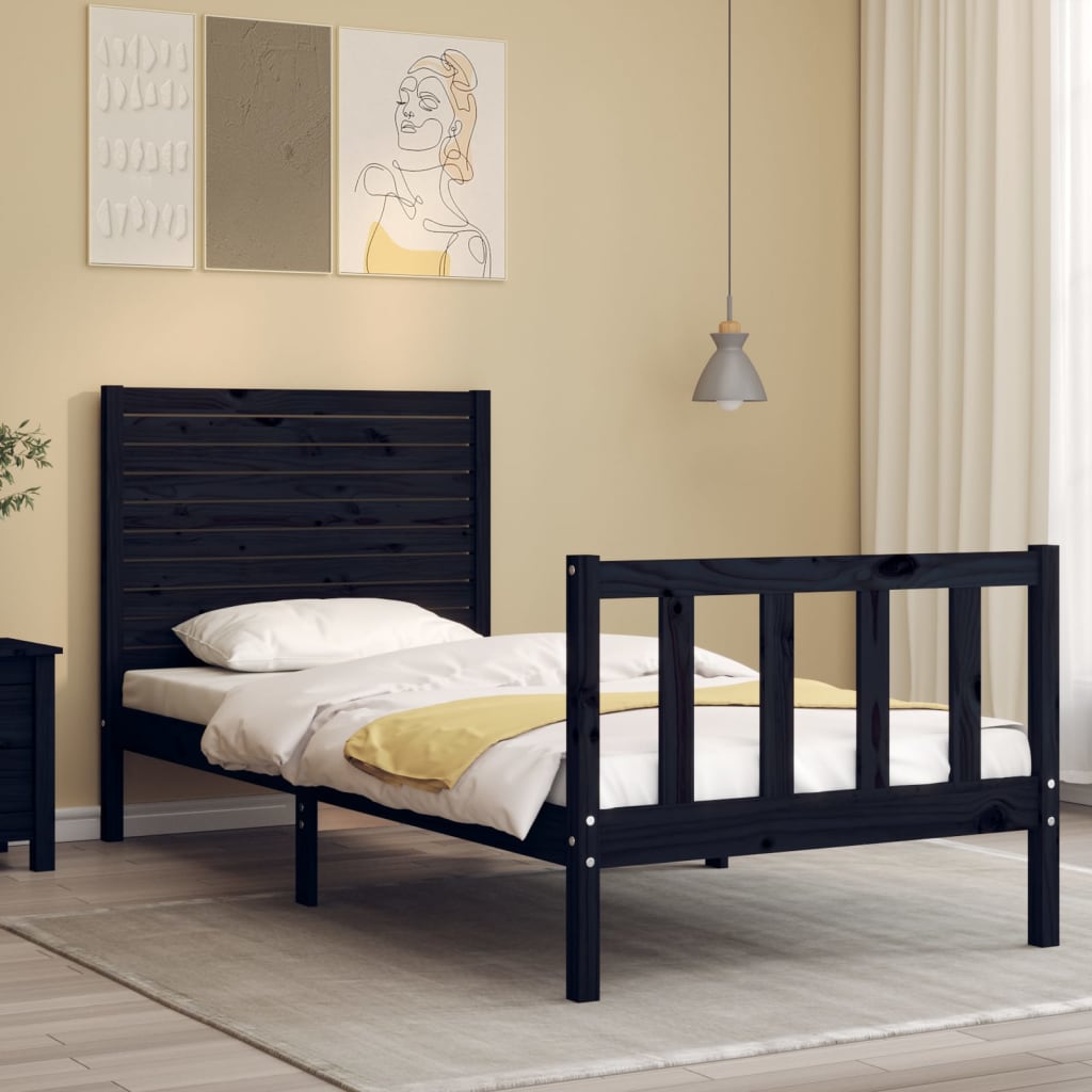 Bed Frame Without Mattress Small Single Solid Wood Pine