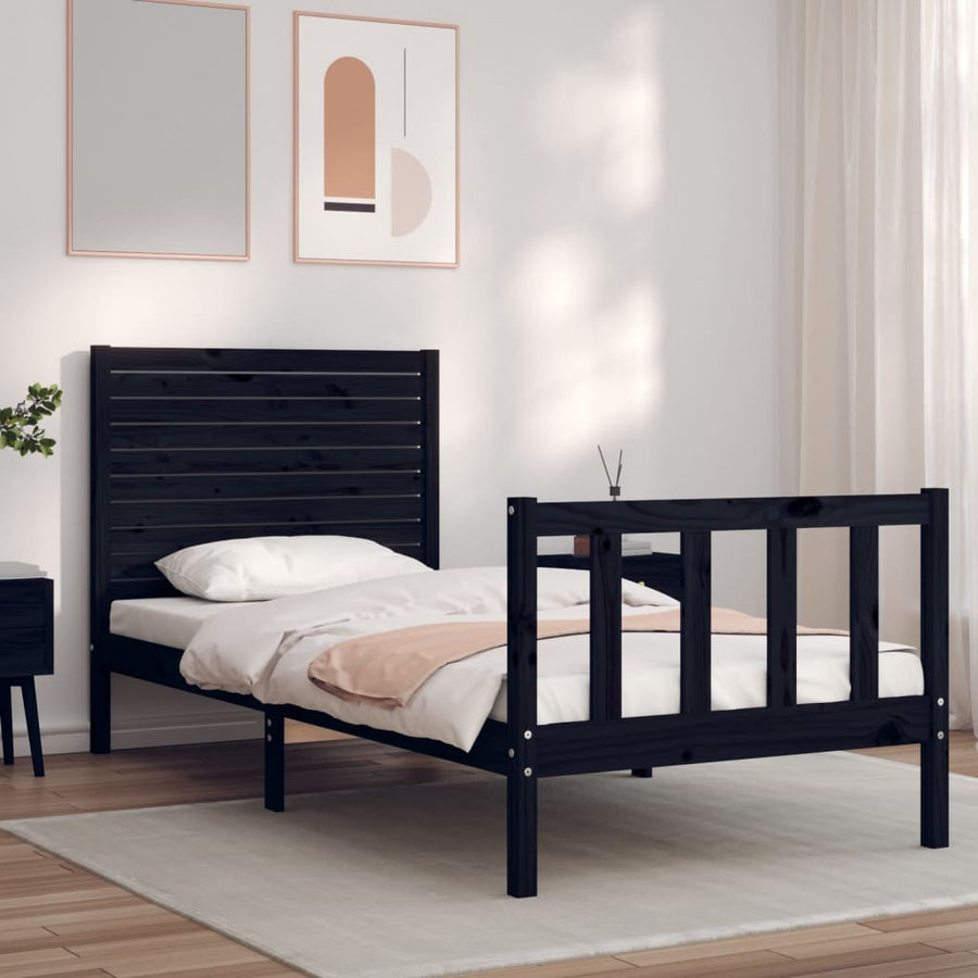 Bed Frame Without Mattress Small Single Solid Wood Pine