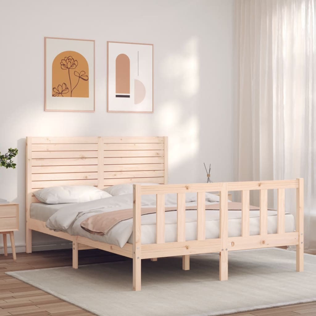 Bed Frame Without Mattress Small Single Solid Wood Pine