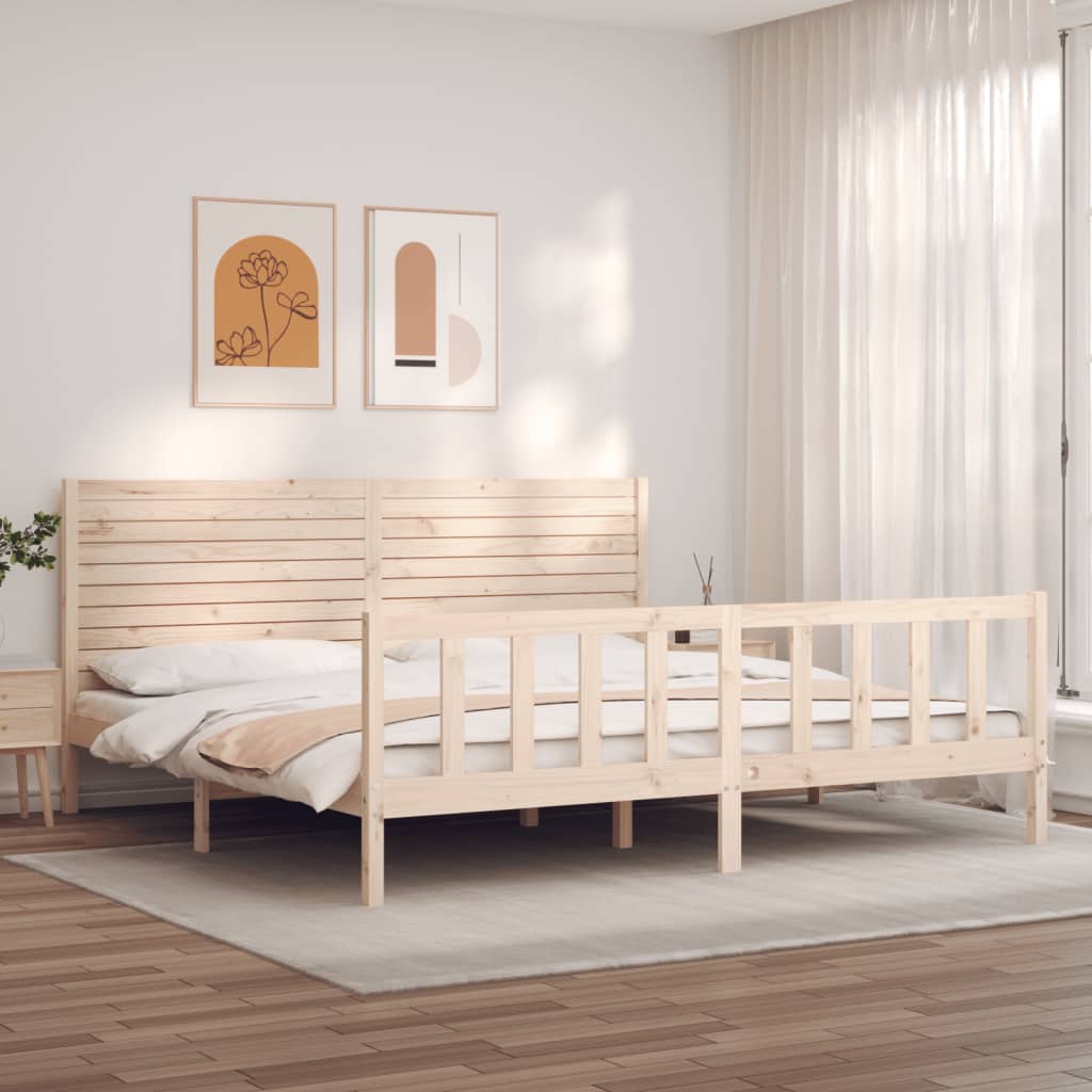 Bed Frame Without Mattress Small Single Solid Wood Pine