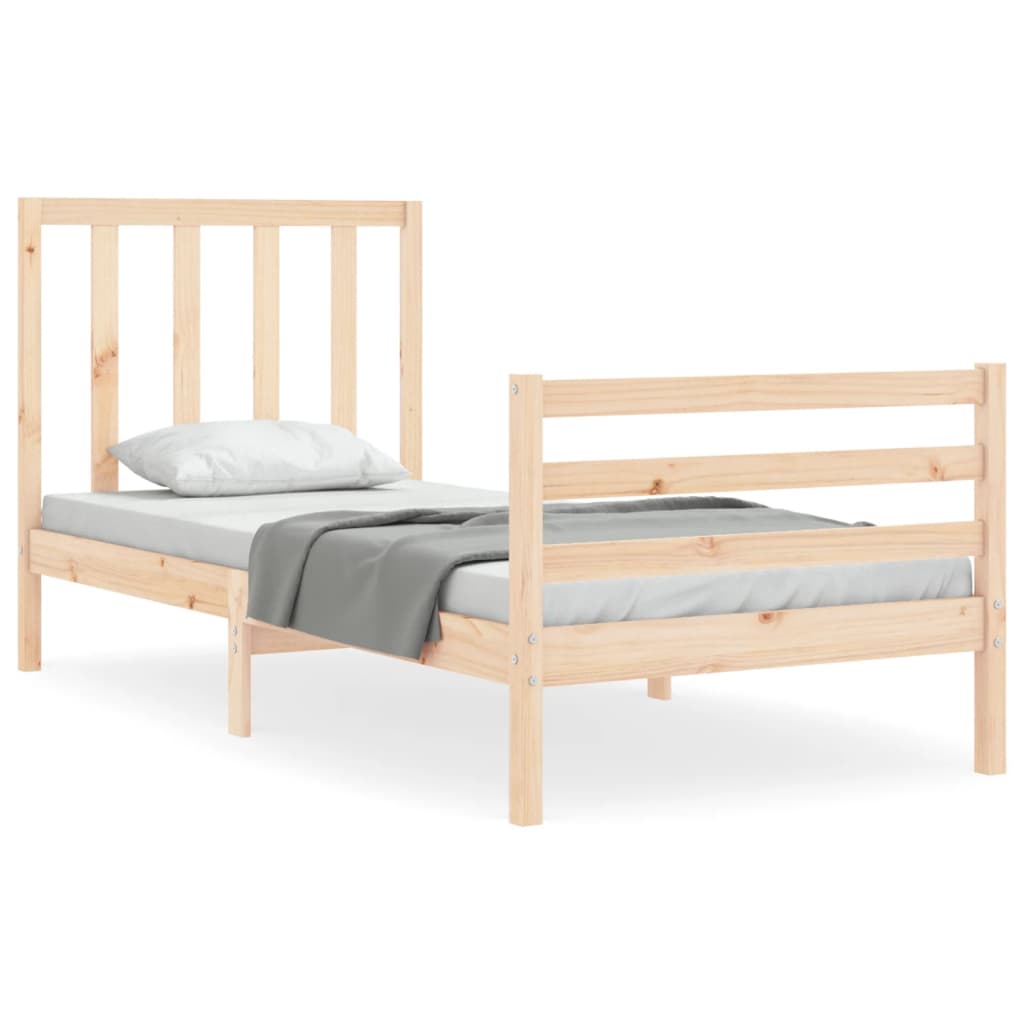 Bed Frame Without Mattress Small Single Solid Wood Pine