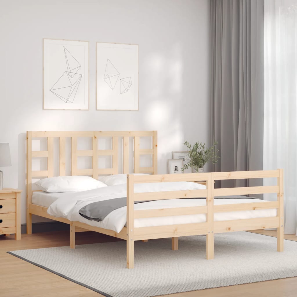 Bed Frame Without Mattress Solid Wood